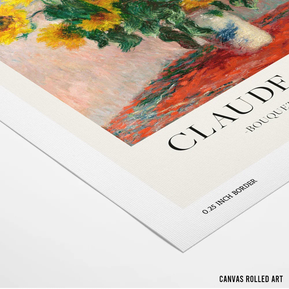 Claude Monet - Bouquet Of Sunflowers Timeless Exhibition Poster - XS / Matte Paper / Rolled Art - Nook At You
