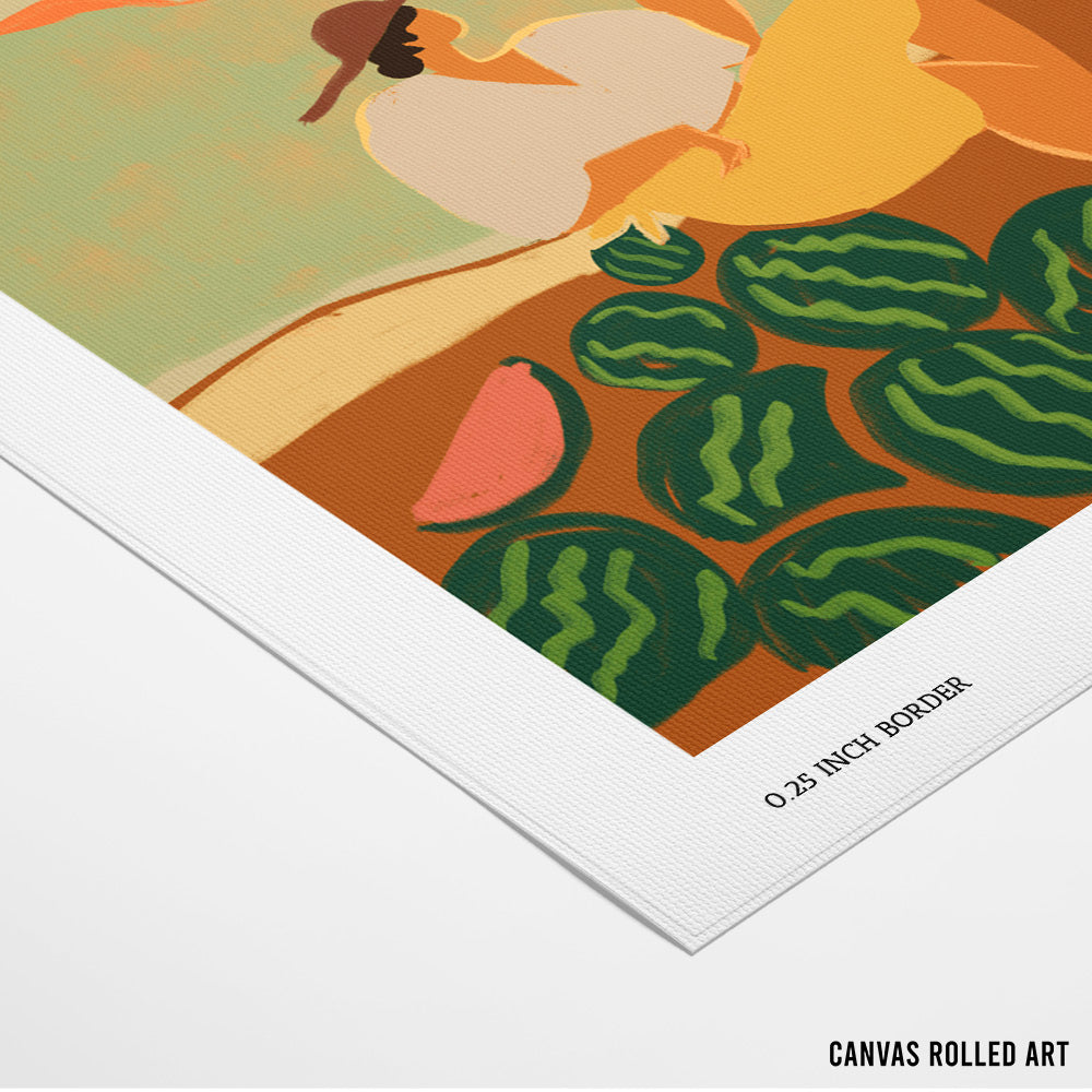 Farmer Guava Boho Art Print - XS / Matte Paper / Rolled Art - Nook At You