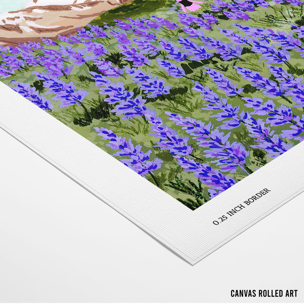 Lupine Landscape Painting - XS / Matte Paper / Rolled Art - Nook At You