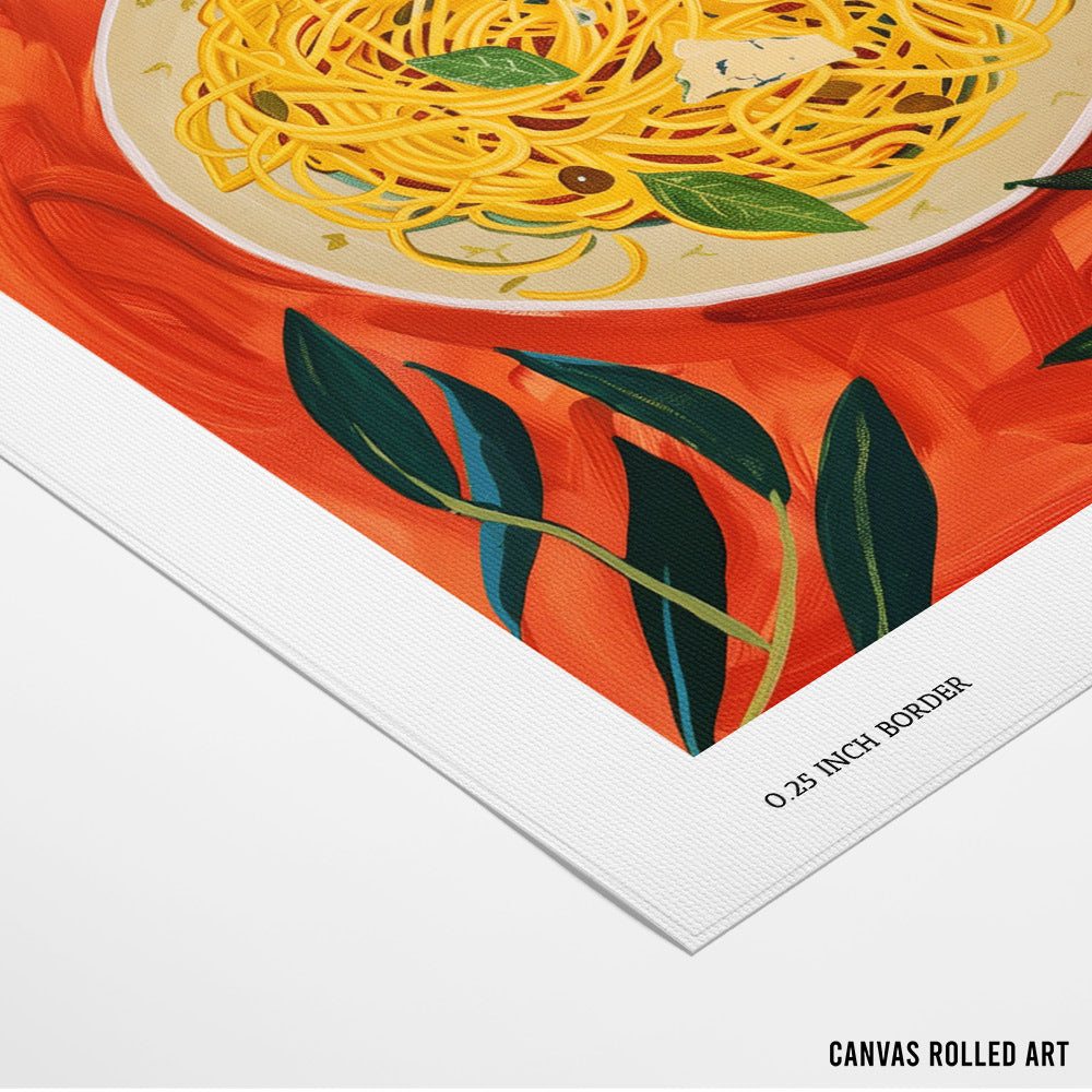 Al Dente Spaghetti Wall Art Poster - 5XL / Canvas / Rolled Art - Nook At You