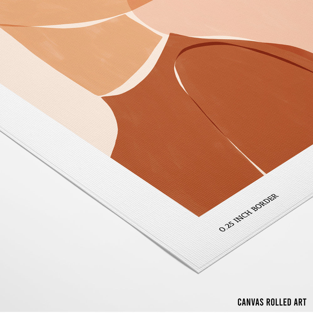 Half Face Half Sun Canvas Painting - XS / Matte Paper / Rolled Art - Nook At You