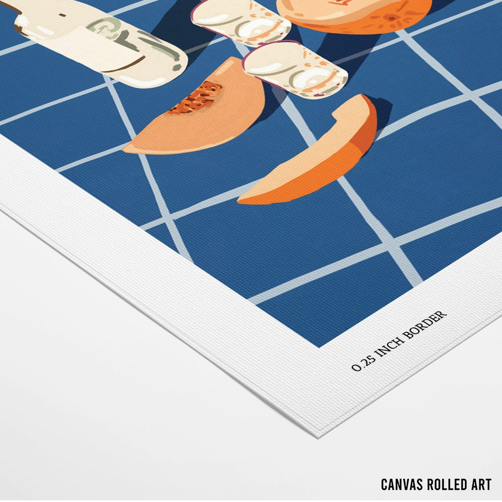 Melon Vodka Shots Dining Room Wall Art - XS / Matte Paper / Rolled Art - Nook At You