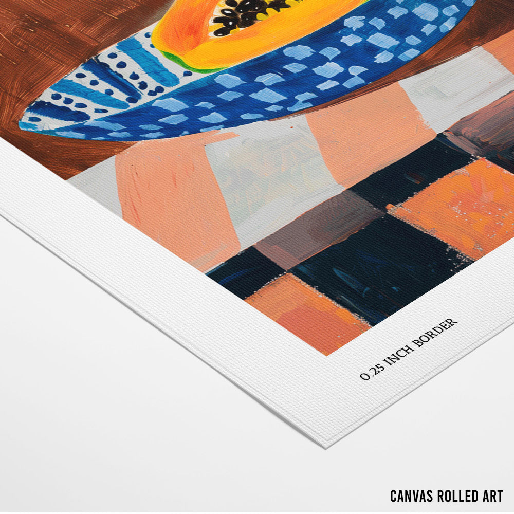Papaya Dreams Canvas Painting - XS / Matte Paper / Rolled Art - Nook At You