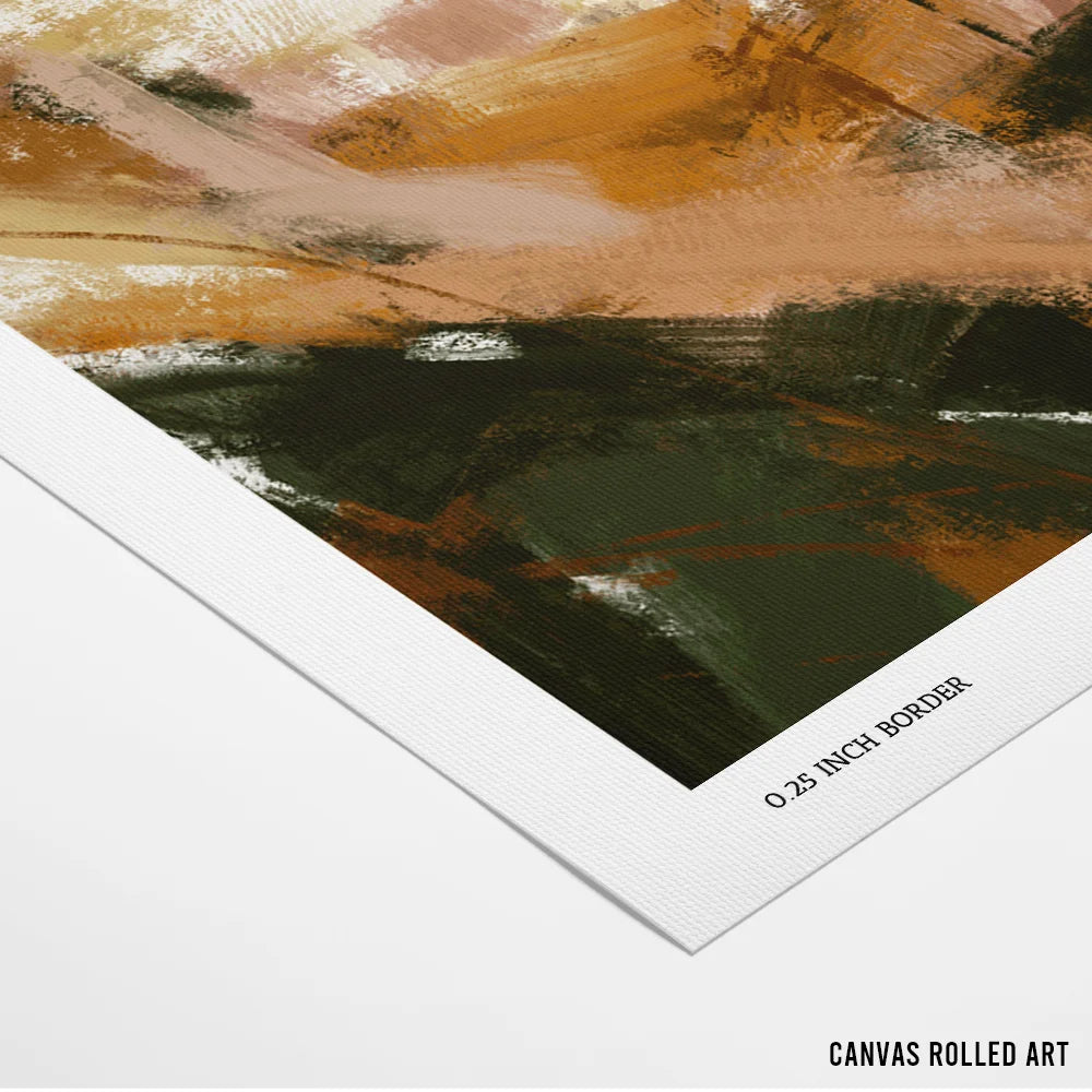 Dusty Pinkolive Abstract Wall Art Poster - XS / Matte Paper / Rolled Art - Nook At You