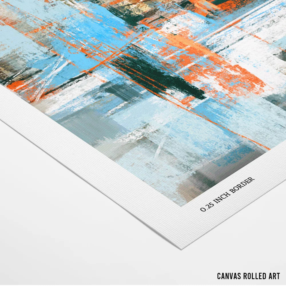 Fragments of Summer Vibrant Abstract Wall Art - XS / Matte Paper / Rolled Art - Nook At You