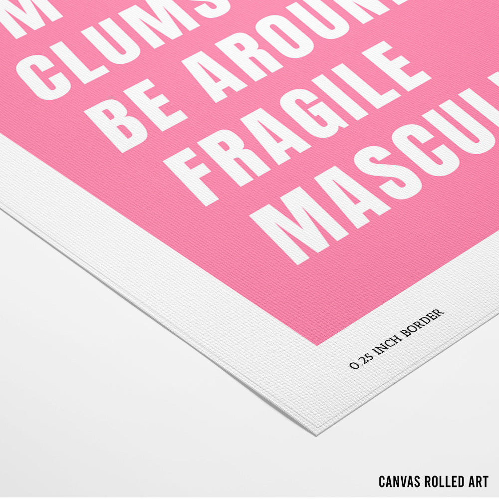 Clumsy Meets Fragility Wall Art Print - XS / Matte Paper / Rolled Art - Nook At You