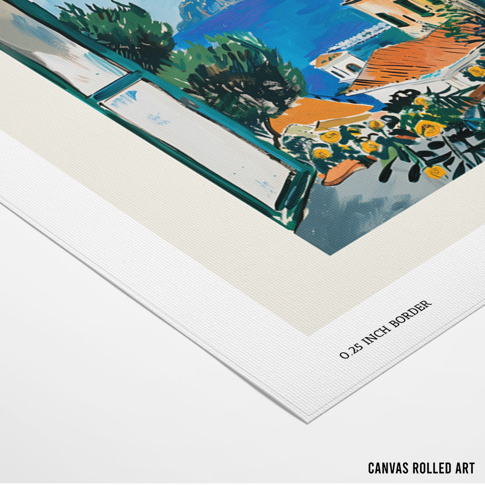 Window to Amalfi Art Print - XS / Matte Paper / Rolled Art - Nook At You