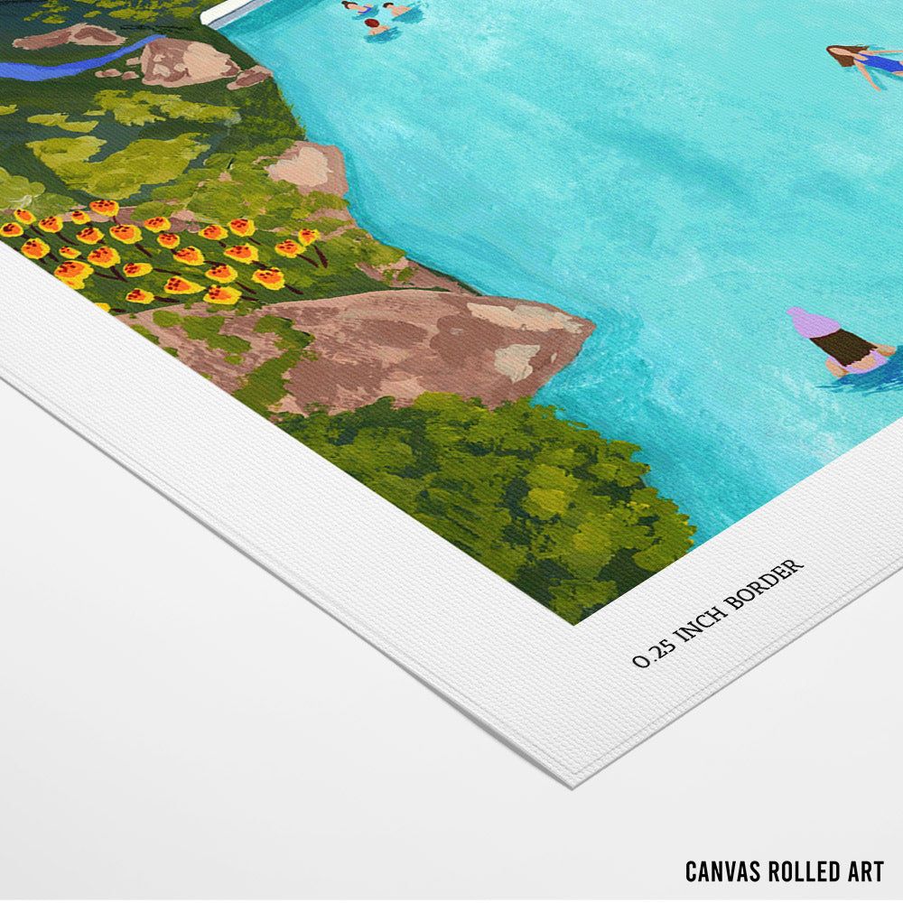 Hotsprings Canvas Print - XS / Matte Paper / Rolled Art - Nook At You
