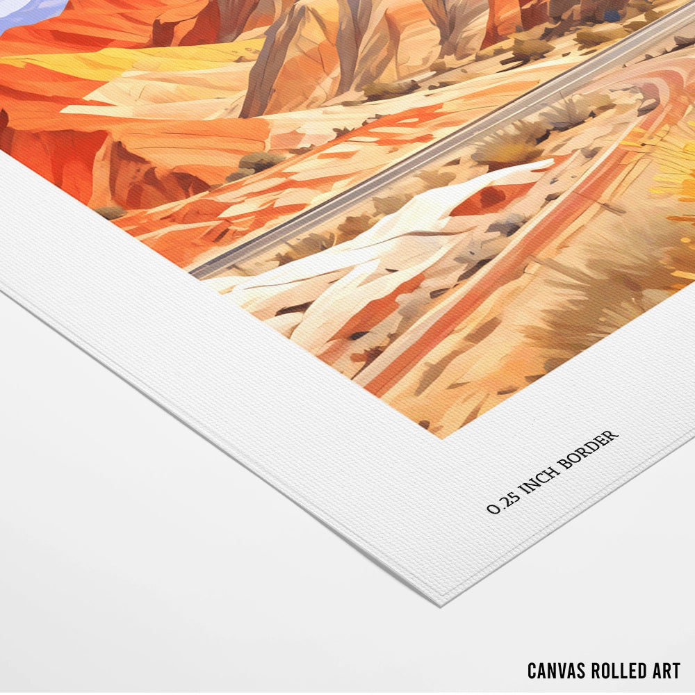 Colorful Peakscape Landscape Wall Art - 5XL / Canvas / Rolled Art - Nook At You