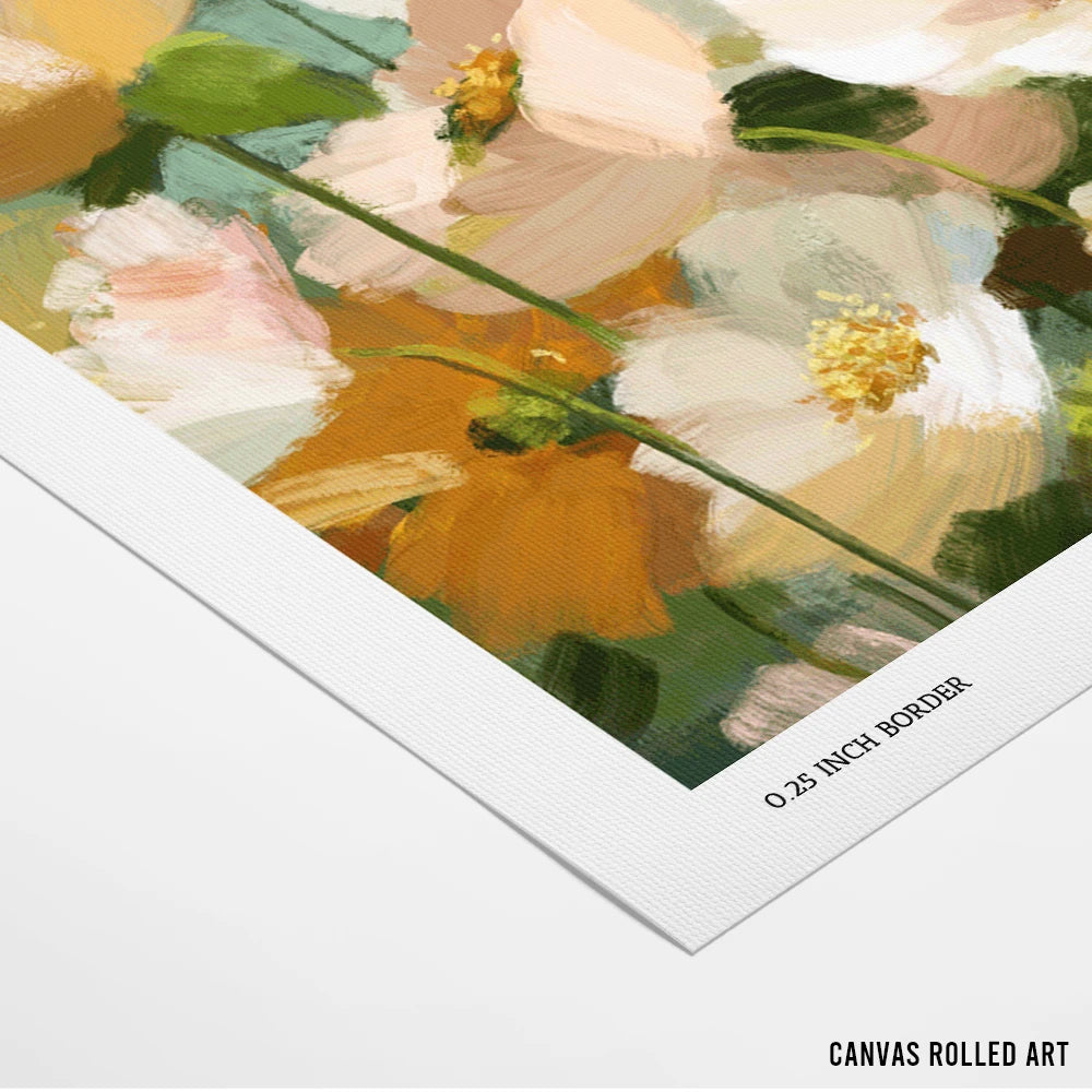 Creamy White Blossoms Floral Wall Art Poster - XS / Matte Paper / Rolled Art - Nook At You