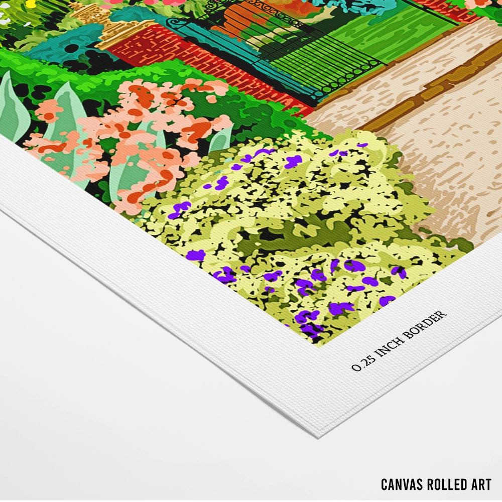 Gated Garden Landscape Art Print - XS / Matte Paper / Rolled Art - Nook At You