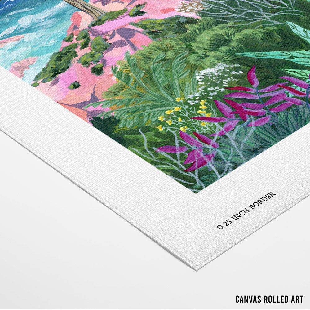 Lone Cypress Coastal Landscape Artwork Painting - XS / Matte Paper / Rolled Art - Nook At You