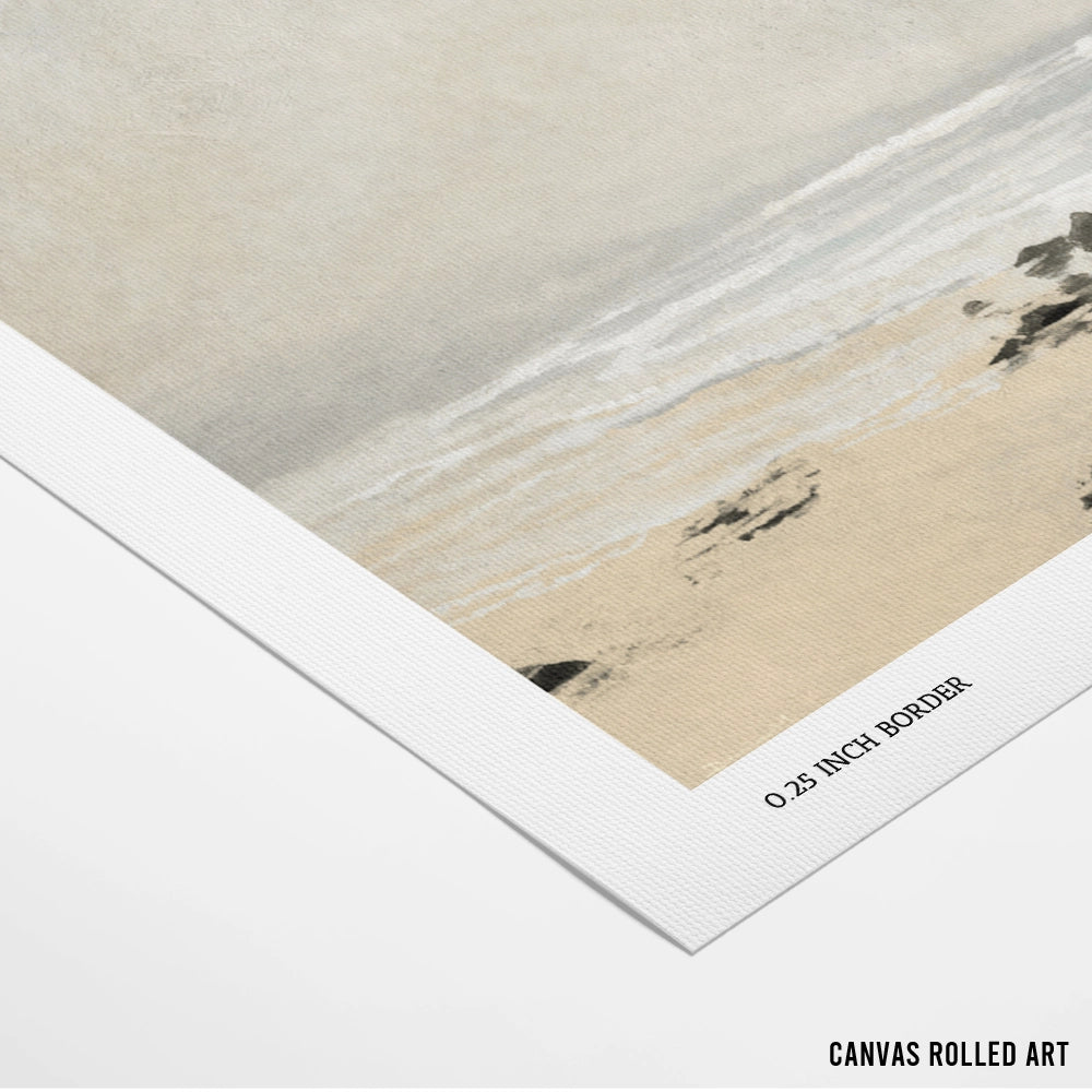 Beach Horizontal Landscape Painting - XS / Matte Paper / Rolled Art - Nook At You