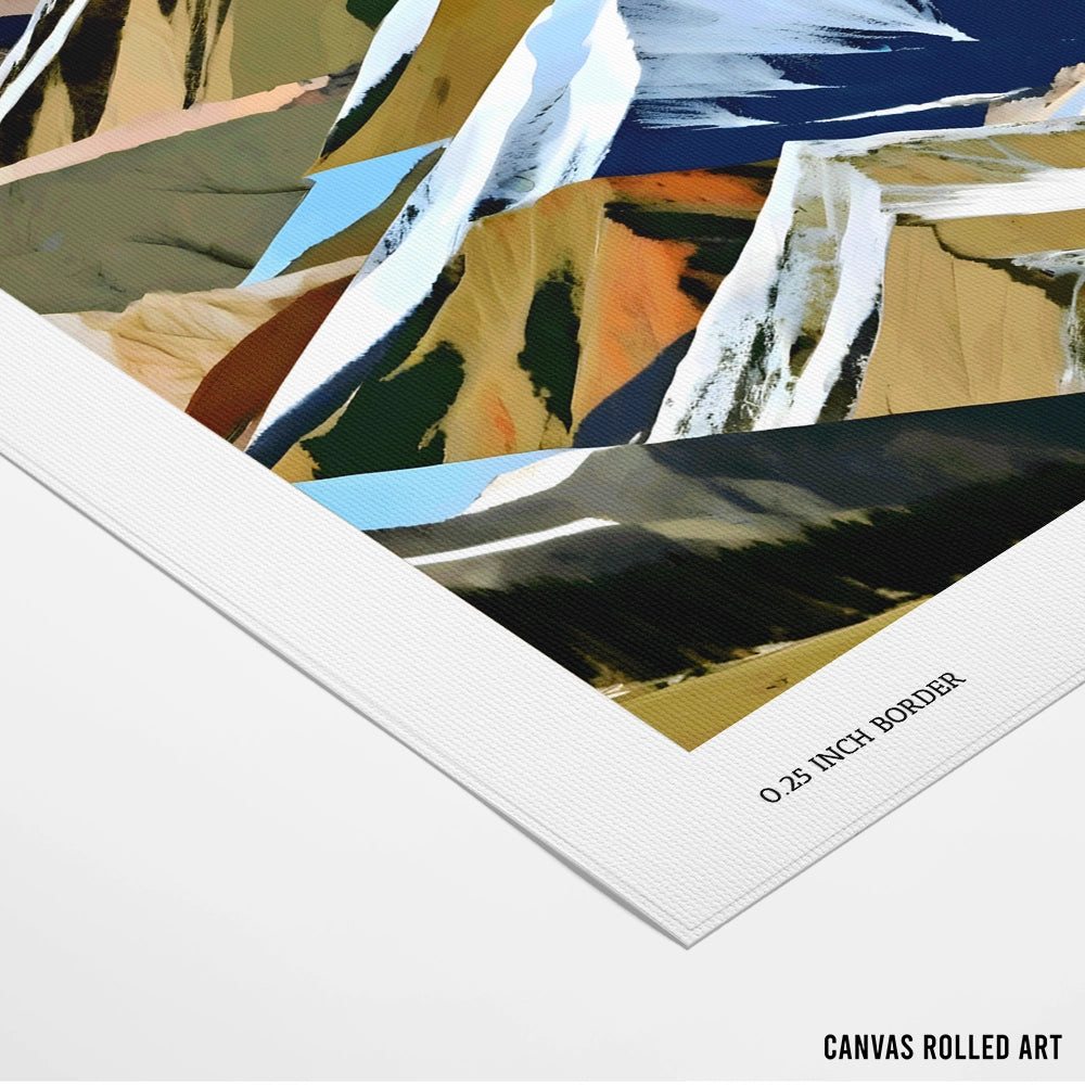 The Great Mountain Ranges Landscape Canvas Prints - XS / Matte Paper / Rolled Art - Nook At You