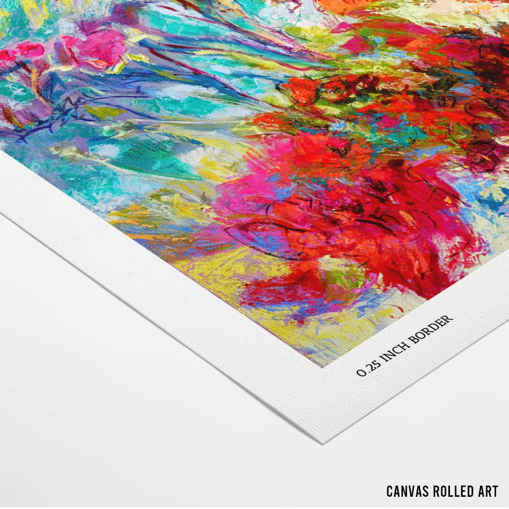 Botanic Radiance Abstract Painting - XS / Matte Paper / Rolled Art - Nook At You