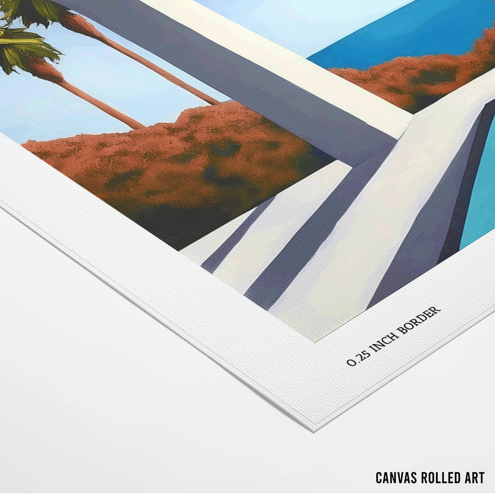 Landscape of Palm Trees Wall Art Painting - XS / Matte Paper / Rolled Art - Nook At You