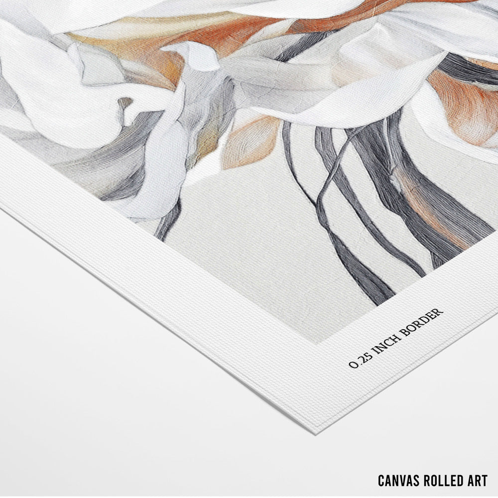 Fleur Canvas Painting - XS / Matte Paper / Rolled Art - Nook At You