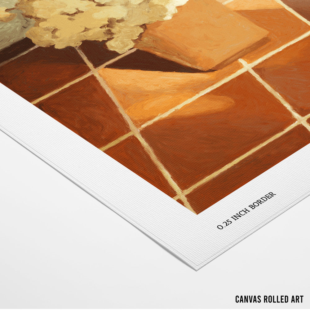 Golden Hour Petals Boho Artwork - XS / Matte Paper / Rolled Art - Nook At You