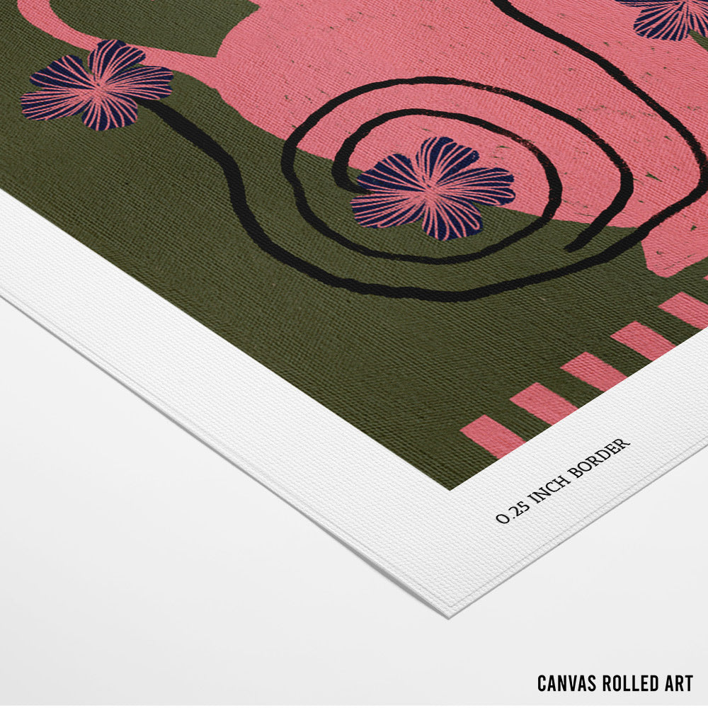 Out of Vase Canvas Painting - XS / Matte Paper / Rolled Art - Nook At You