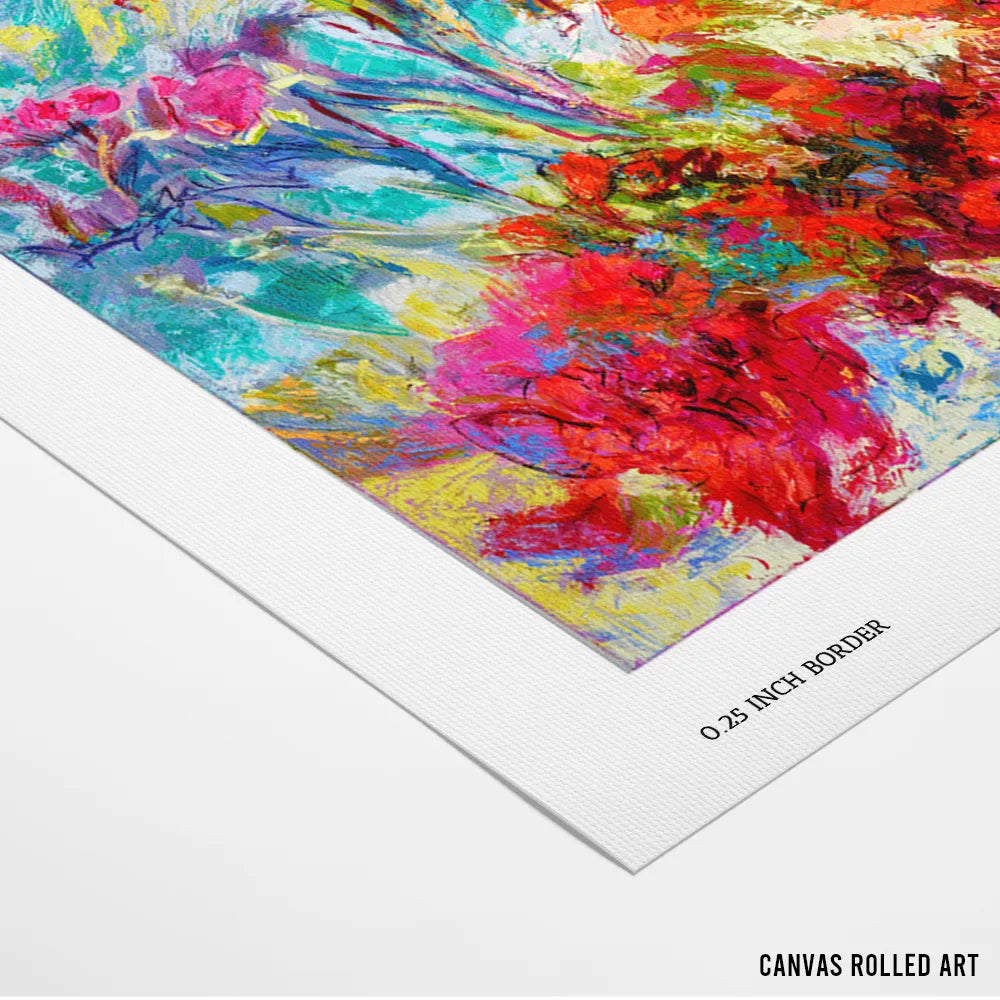 Botanic Radiance Abstract Painting - XS / Matte Paper / Rolled Art - Nook At You