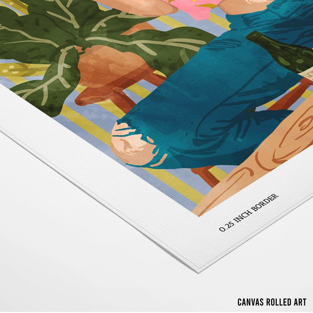 Pizza Boho illustrations For Wall - XS / Matte Paper / Rolled Art - Nook At You