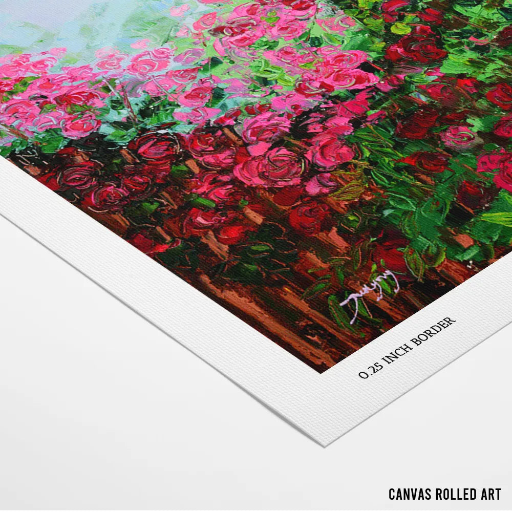 Vibrant Rose Garden Botanical Wall Art Poster - XS / Matte Paper / Rolled Art - Nook At You