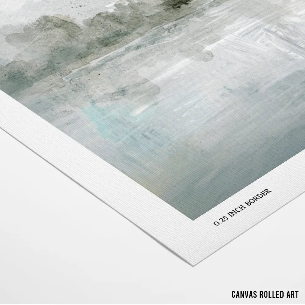 Stillwater Haze Abstract Wall Art Painting - XS / Matte Paper / Rolled Art - Nook At You