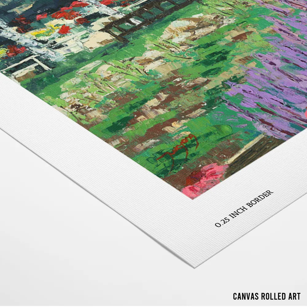Summer Birch Garden Landscape Wall Art Print - XS / Matte Paper / Rolled Art - Nook At You
