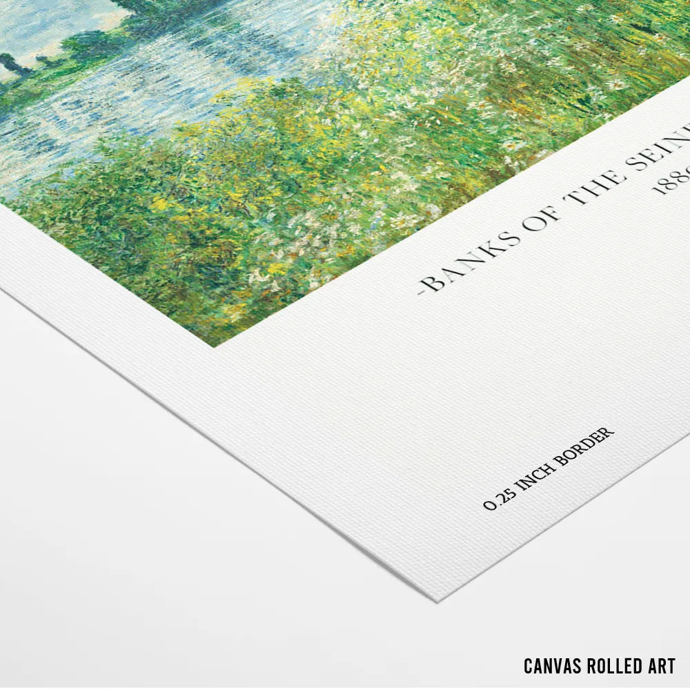 Claude Monet - Banks Of The Seine Vintage Museum Poster - XS / Matte Paper / Rolled Art - Nook At You