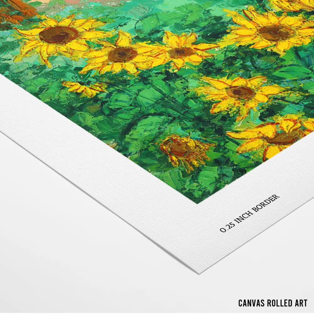 Sunflowers and City Botanical Wall Art Poster - XS / Matte Paper / Rolled Art - Nook At You