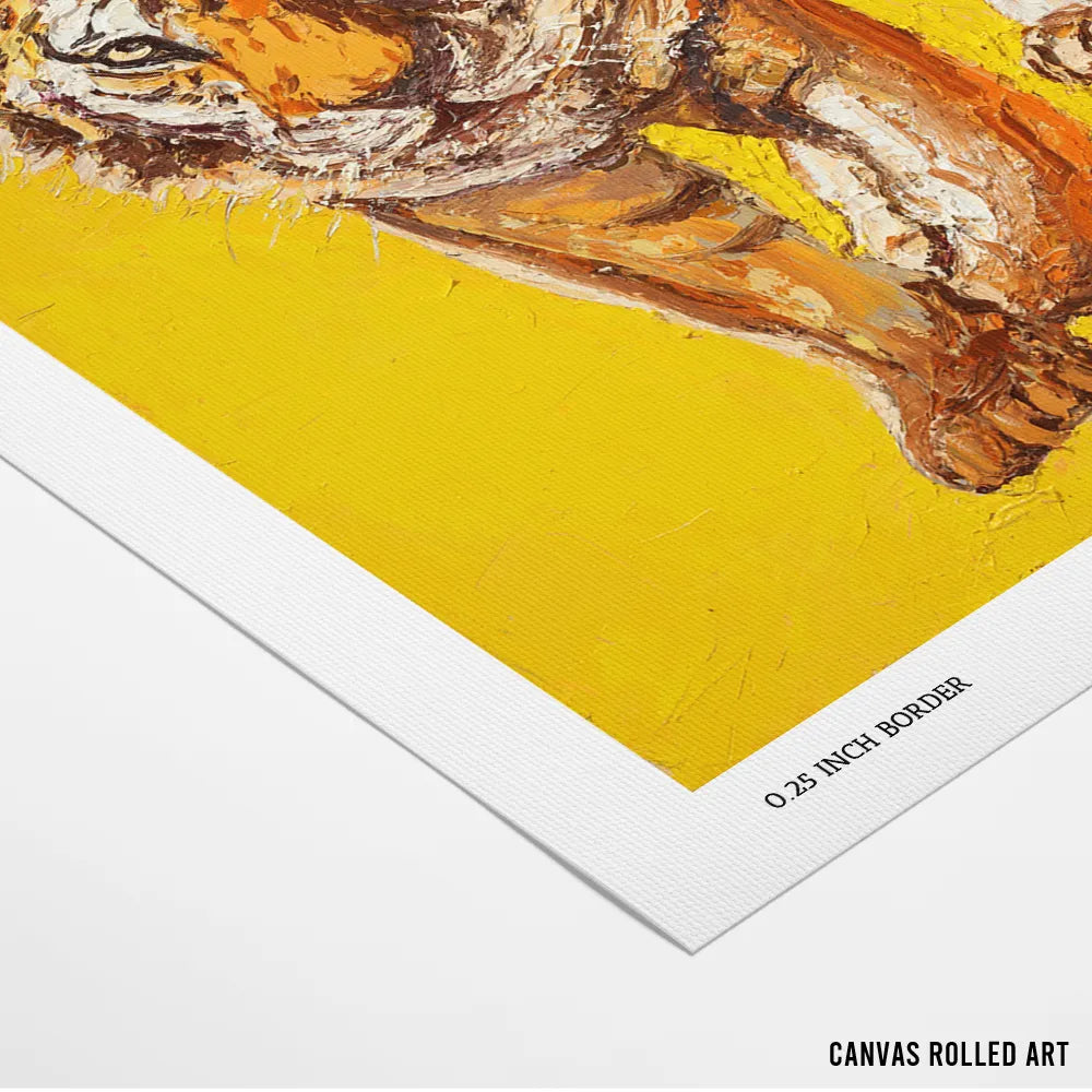 Intense Tiger Gaze Boho Wall Art For Living Room - XS / Matte Paper / Rolled Art - Nook At You
