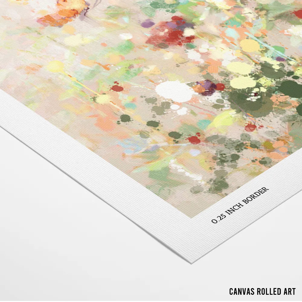 Painted Wildflower Meadow Botanical Painting - XS / Matte Paper / Rolled Art - Nook At You