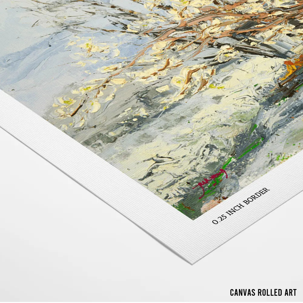 Blossoming Spring Trees Landscape Wall Art Poster - XS / Matte Paper / Rolled Art - Nook At You