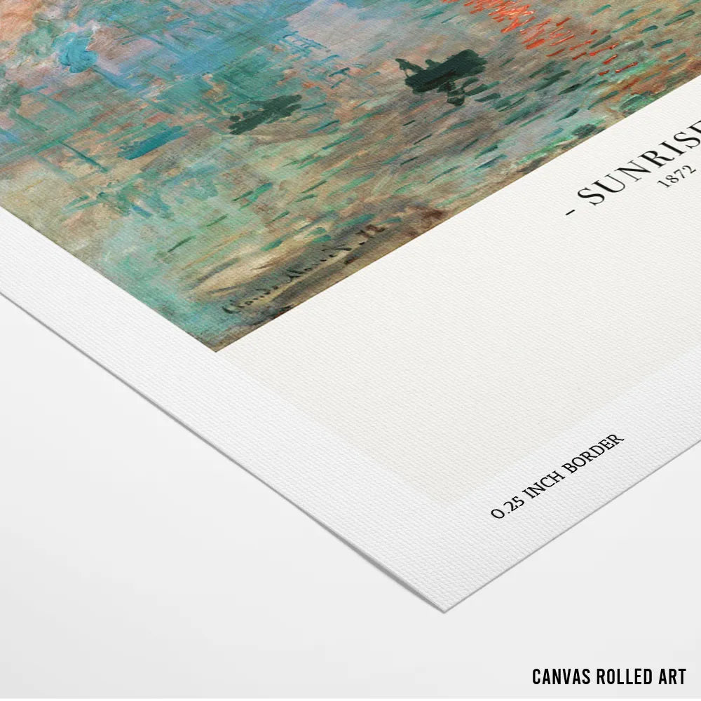 Claude Monet - Sunrise 1872 Exhibition Art Print - XS / Matte Paper / Rolled Art - Nook At You