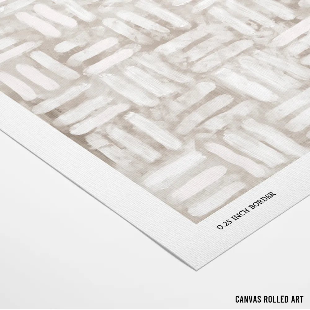 Neutral Woven Texture Abstract Print - XS / Matte Paper / Rolled Art - Nook At You