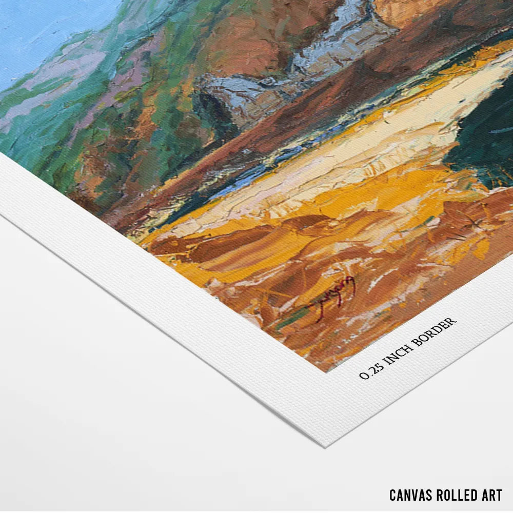 Serene Mountain River Landscape Wall Art Poster - XS / Matte Paper / Rolled Art - Nook At You
