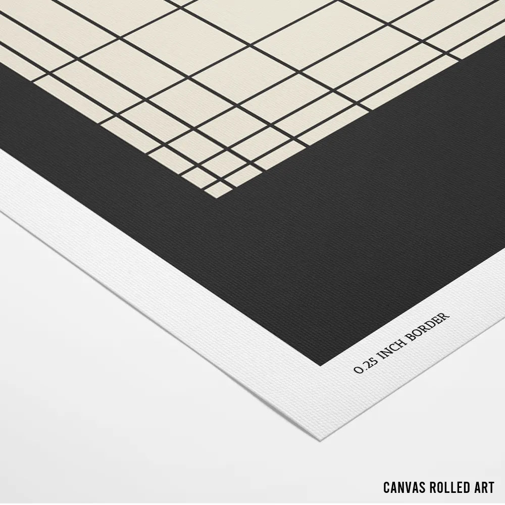 Modern Grid Abstraction Canvas Wall Art - XS / Matte Paper / Rolled Art - Nook At You