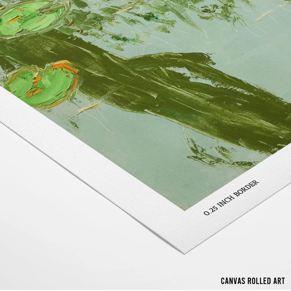 Serene Water Lilies Botanical Wall Art Print - XS / Matte Paper / Rolled Art - Nook At You