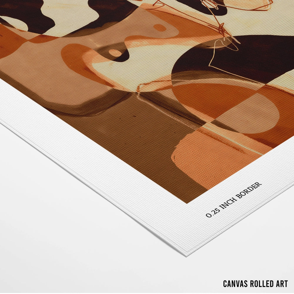 Becoming 3 Abstract Paintings - XS / Matte Paper / Rolled Art - Nook At You