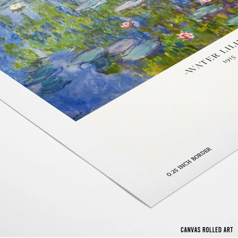 Claude Monet - Water Lilies 1915 Exhibition Poster for Living Room - XS / Matte Paper / Rolled Art - Nook At You
