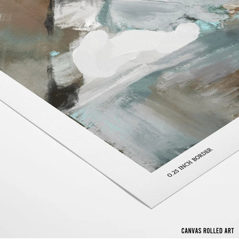 Serene Abstract Flow Canvas Wall Art - XS / Matte Paper / Rolled Art - Nook At You