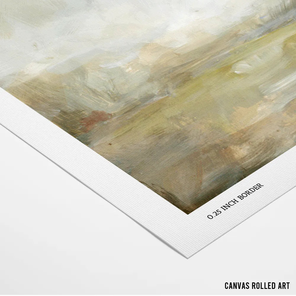 Misty Morning Vista Abstract Wall Art Poster - XS / Matte Paper / Rolled Art - Nook At You
