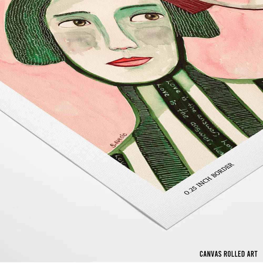 Kindred Spirits Love Women Illustration Wall Art Print - XS / Matte Paper / Rolled Art - Nook At You