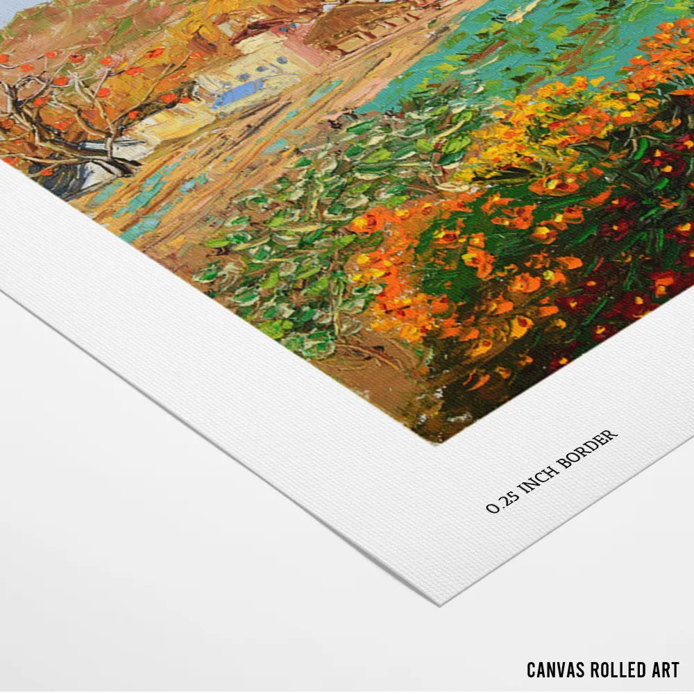 Vibrant Autumn Countryside Landscape Wall Art Print - XS / Matte Paper / Rolled Art - Nook At You