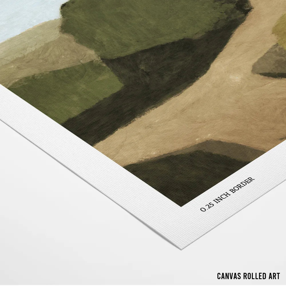 Paysage 1 Abstract Landscape Wall Art - XS / Matte Paper / Rolled Art - Nook At You