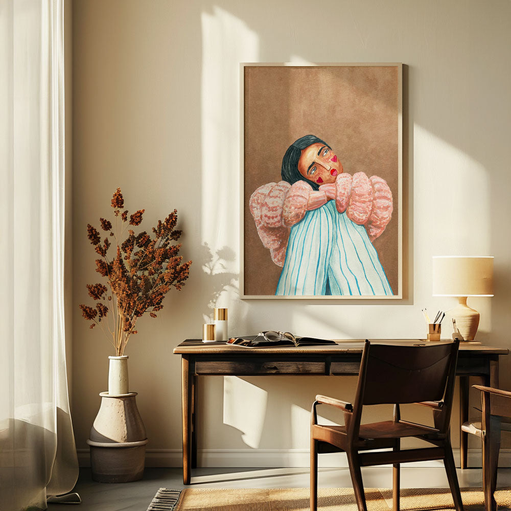 Dreaming girl Art Print - XS / Matte Paper / Rolled Art - Nook At You