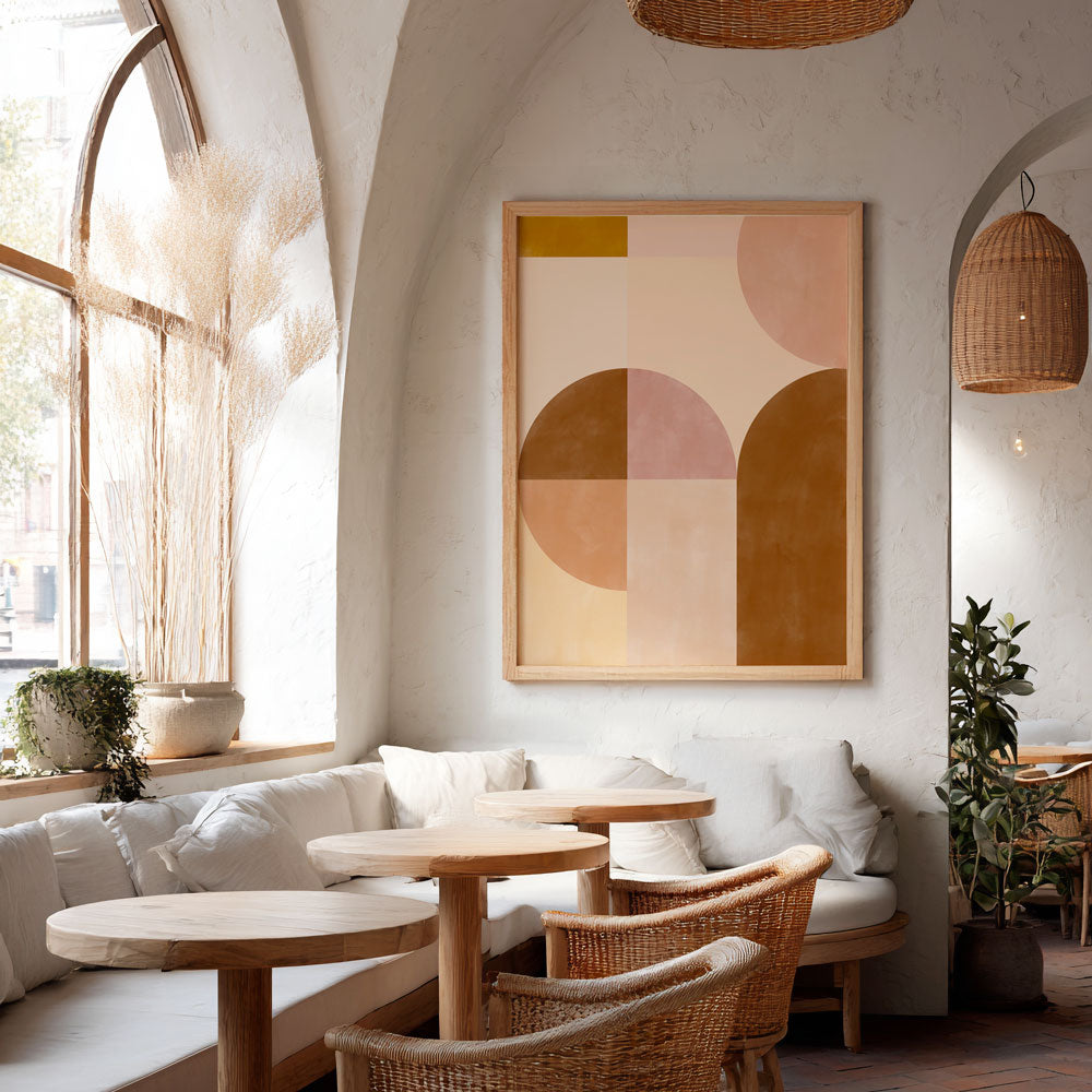 Earthy Geometrics Wall Art Poster - XS / Matte Paper / Rolled Art - Nook At You