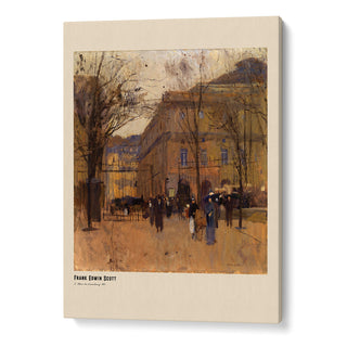 Brownstone Cityscape Landscape Art