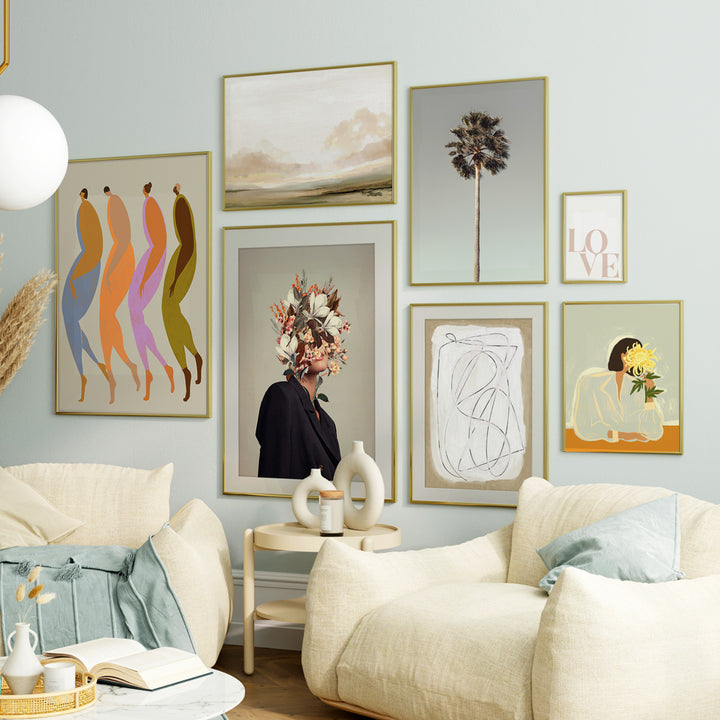 Grace and Grandeur Gallery Wall Set of 7