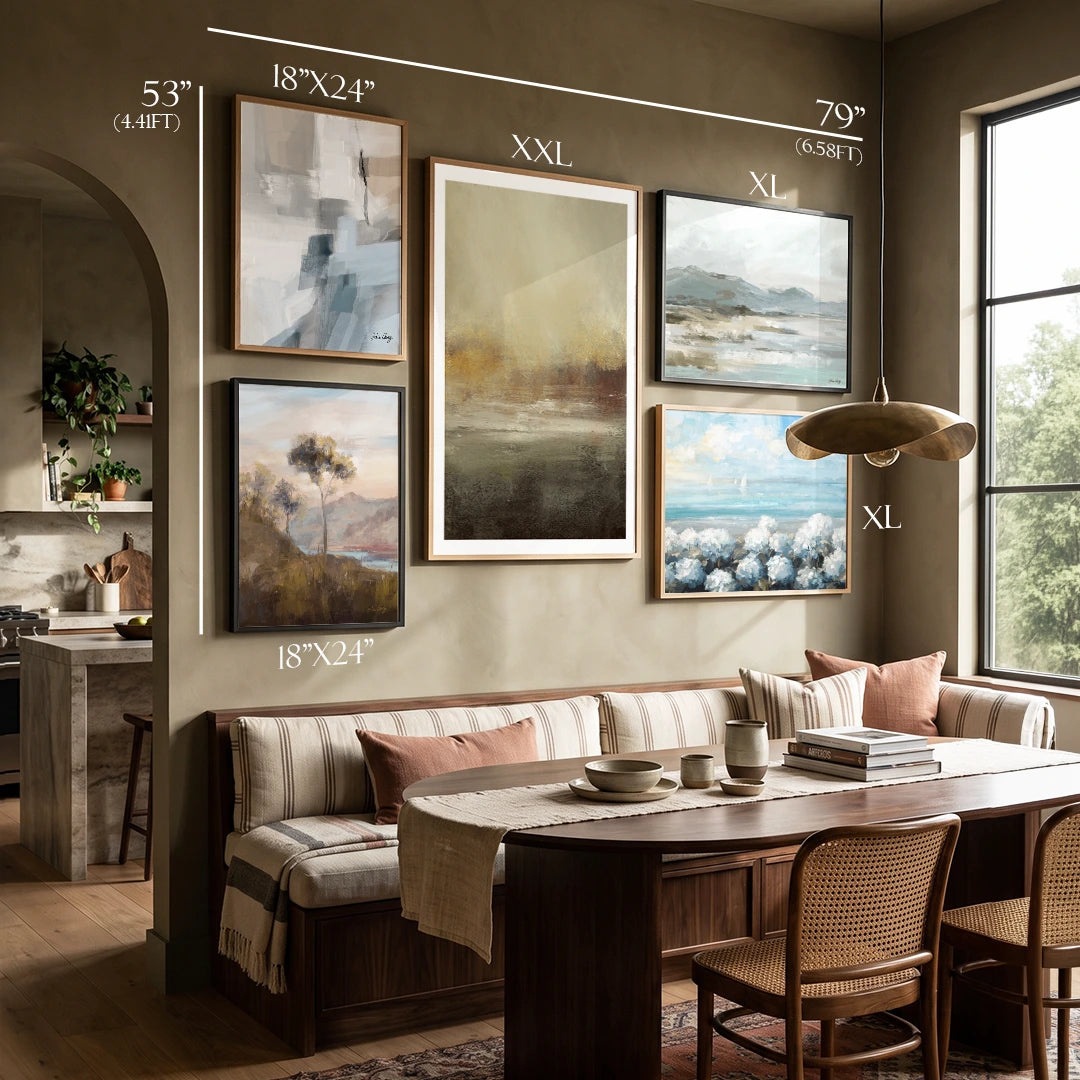 Wild Terrain Gallery Wall Set Of 5 - 79Wx53H / Canvas / Rolled Art - Nook At You
